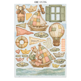 ***Pre-Order*** Stamperia - Printed Art Junk Journal: Stickers, Cut-Outs, Backgrounds For Art And Craft - Cozy Family