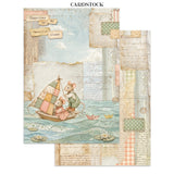 ***Pre-Order*** Stamperia - Printed Art Junk Journal: Stickers, Cut-Outs, Backgrounds For Art And Craft - Cozy Family