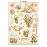 ***Pre-Order*** Stamperia - Printed Art Junk Journal: Stickers, Cut-Outs, Backgrounds For Art And Craft - Cozy Family