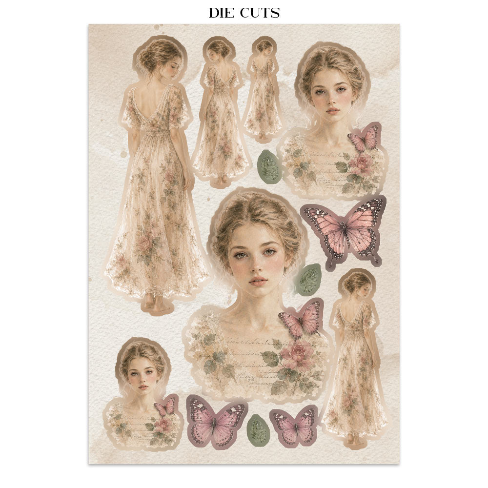 ***Pre-Order*** Stamperia - Printed Art Junk Journal Focus Points For Art And Craft A5 - Flowers And Poems