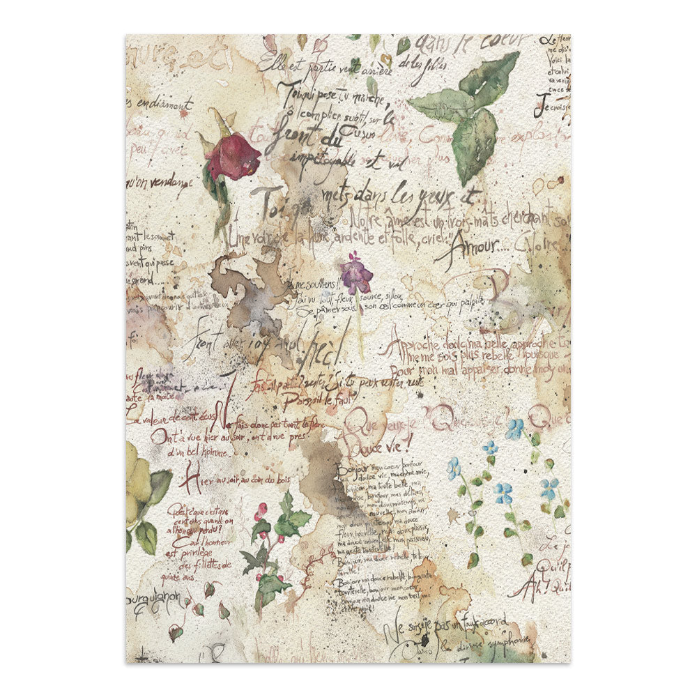 ***Pre-Order*** Stamperia - Printed Art Junk Journal Focus Points For Art And Craft A5 - Flowers And Poems