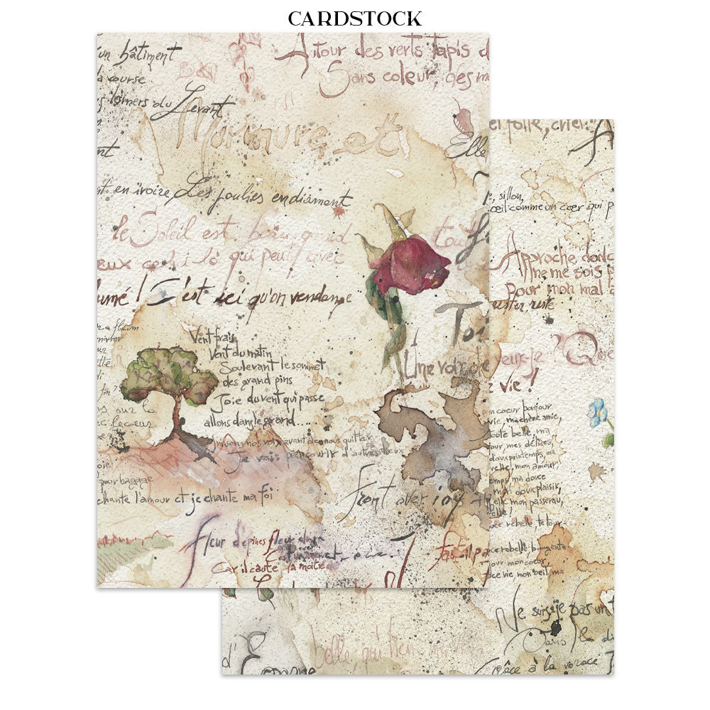 ***Pre-Order*** Stamperia - Printed Art Junk Journal Focus Points For Art And Craft A5 - Flowers And Poems