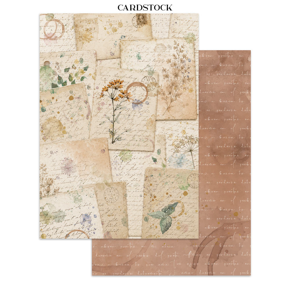 ***Pre-Order*** Stamperia - Printed Art Junk Journal Focus Points For Art And Craft A5 - Flowers And Poems