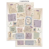 ***Pre-Order*** Stamperia - Printed Art Junk Journal Focus Points For Art And Craft A5 - Flowers And Poems