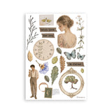 ***Pre-Order*** Stamperia - Printed Washi Pad For Art And Craft A5 8 Sheets - Flowers And Poems