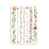 ***Pre-Order*** Stamperia - Printed Washi Pad For Art And Craft A5 8 Sheets - Flowers And Poems