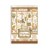 ***Pre-Order*** Stamperia - Printed Washi Pad For Art And Craft A5 8 Sheets - Cozy Family