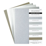 Spellbinders - Silver Assortment Treasured Cardstock 8 1/2" x 11 -15 Pack