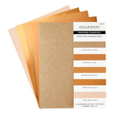 Spellbinders - Rose Gold Assortment Treasured Cardstock 8 1/2" x 11 -15 Pack