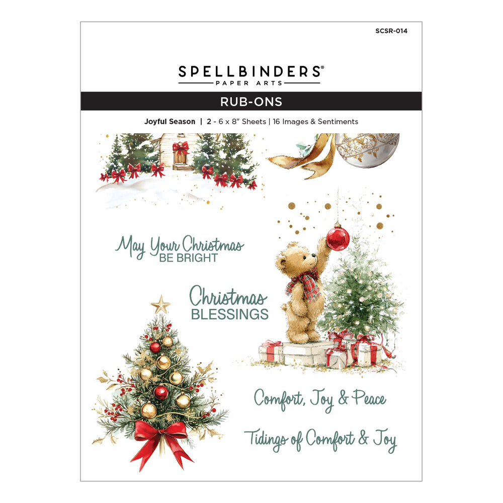 ***Pre-Order*** Spellbinders - Joyful Season Rub-Ons