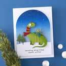 Spellbinders - Independent Exclusive - Dino - Sized Holiday Clear Stamp & Die Set