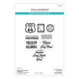 Spellbinders - Road Trip Adventures Sentiments Stamp & Die Set by Mindy Eggen