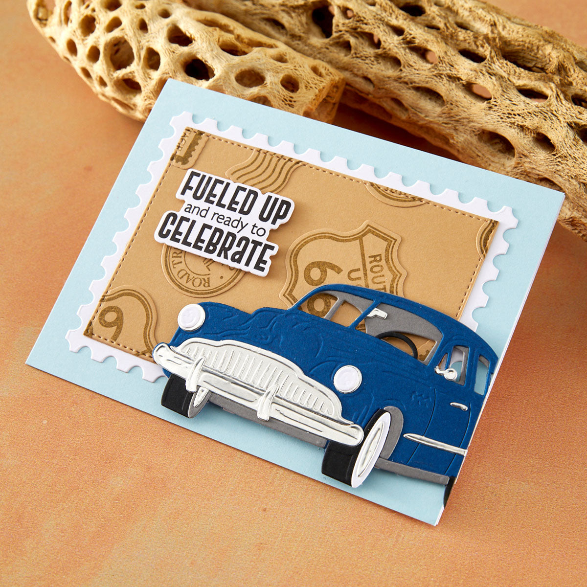 Spellbinders - Road Trip Adventures Sentiments Stamp & Die Set by Mindy Eggen