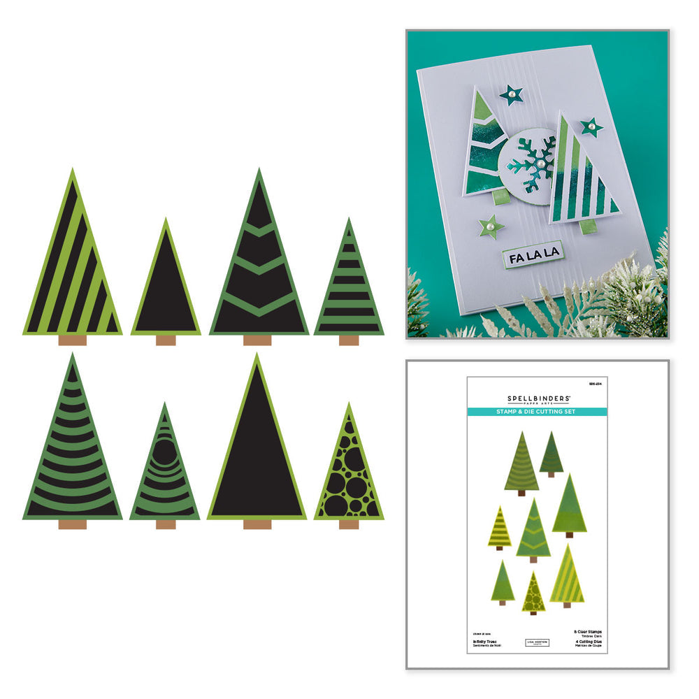 ***Pre-Order*** Spellbinders - Infinity Trees Stamp & Die Set by Lisa Horton