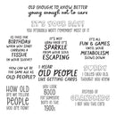 ***Pre-Order*** Spellbinders - Birthday Laughs Sentiments Clear Stamp Set