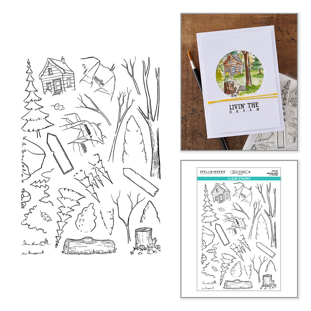 ***Pre-Order*** Spellbinders - Into the Wild Clear Stamp Set by Josh Griffiths Studio