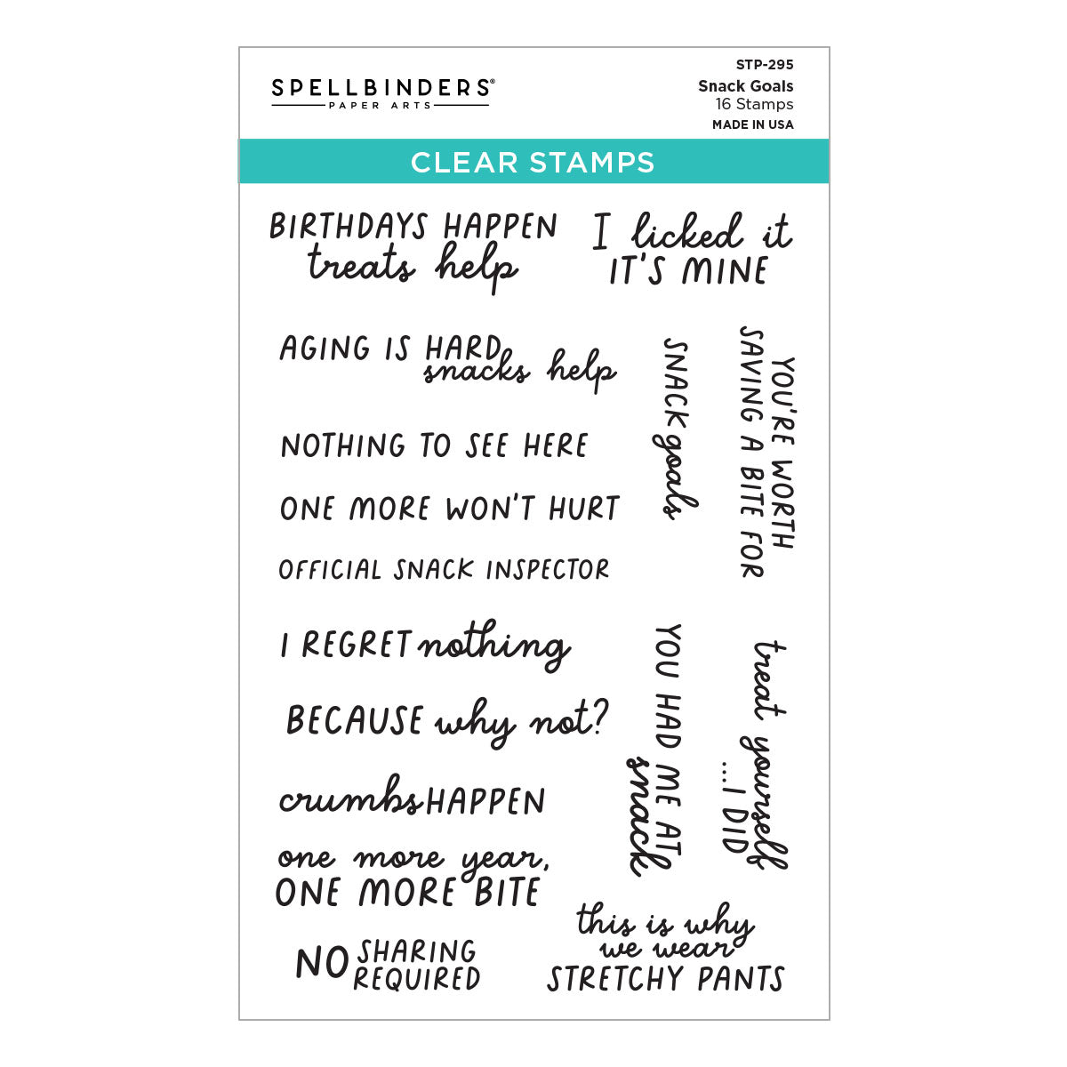 Spellbinders - Snack Goals I Want It All! Bundle