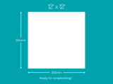 House of Paper - 12 x 12 Cardstock - Smooth - Black