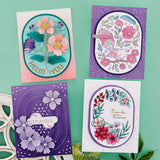 Spellbinders - Beautiful Butterflies 3D Embossing Folder from the Stylish Ovals Collection