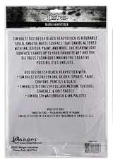 Tim Holtz -  Distress Cracked Black Heavystock - 8.5"X11"