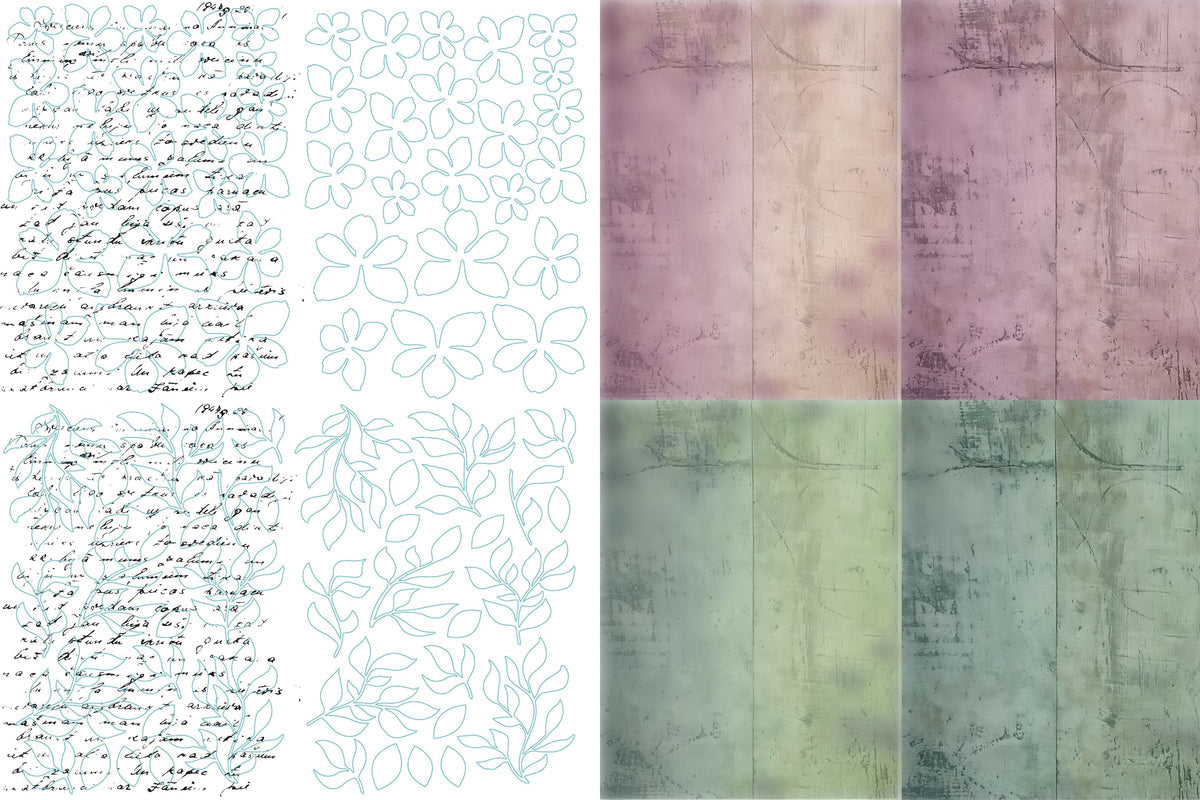 Arden Creative Studio - TEXT{ures} - Beneath the Brambles - Laser Cut Inkable Florals Pack