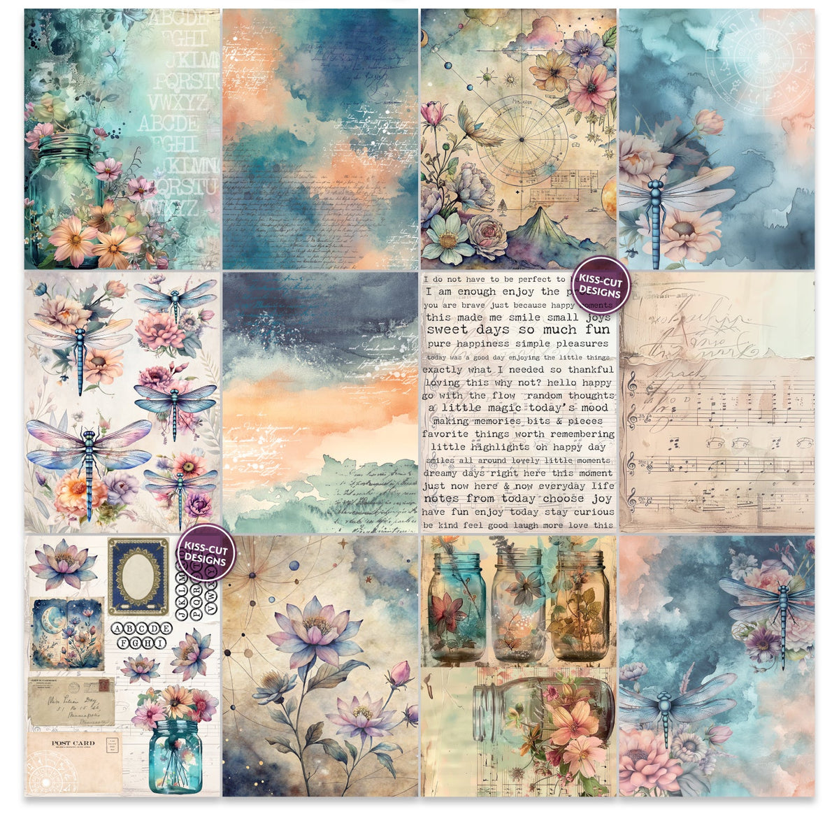 Arden Creative Studio - TEXT{ures} - Dragonfly Dreams - 6in x 8in Paper Pad