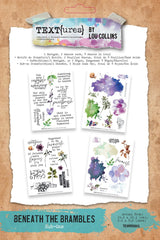 Arden Creative Studio - TEXT{ures} - Beneath the Brambles - 6in x 8in Rub-On Transfer Set