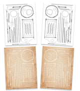 Arden Creative Studio - TEXT{ures} - Stitch Pattern Vol II 6in x 8in Rub-On Transfer Set