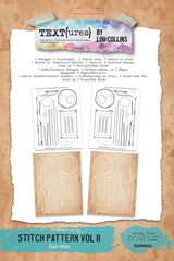 Arden Creative Studio - TEXT{ures} - Stitch Pattern Vol II 6in x 8in Rub-On Transfer Set