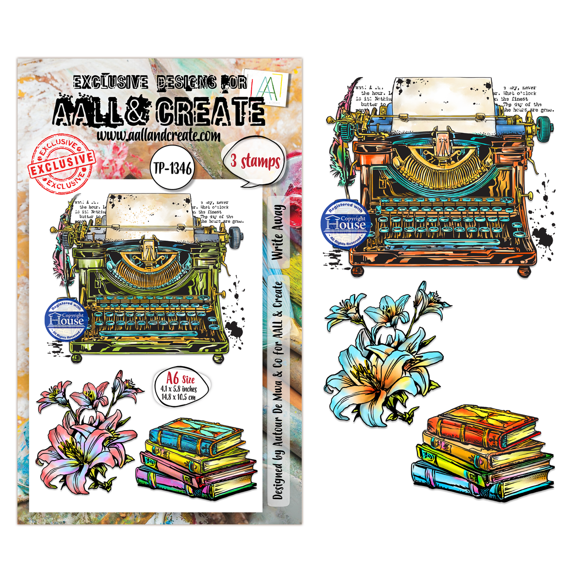 ***Pre-Order*** AALL And Create - A6 Stamp - Write Away - #1346