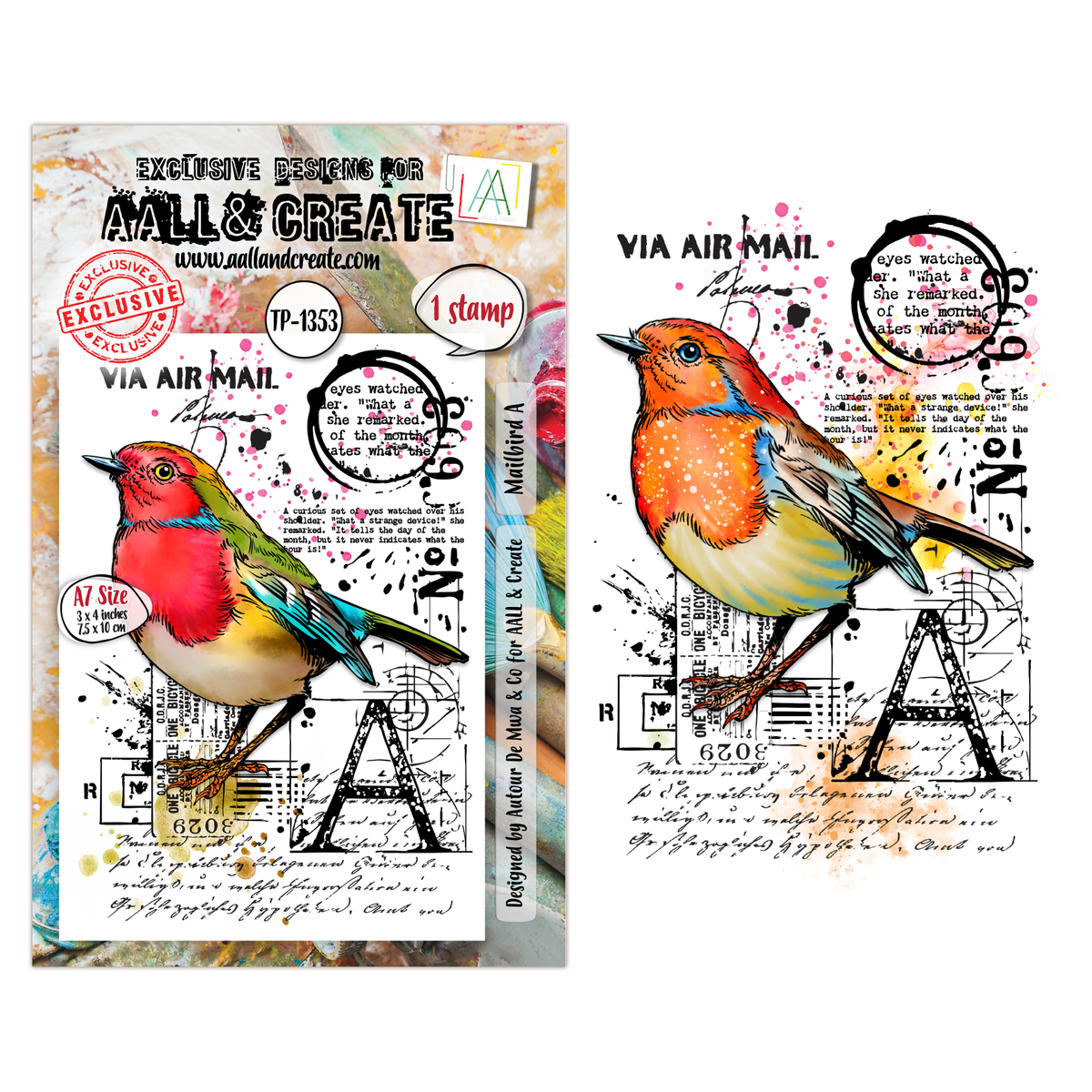 ***Pre-Order*** AALL And Create - A7 Stamp - Mailbird A - #1353