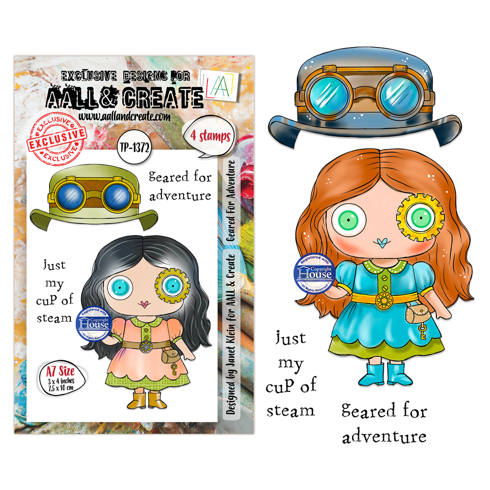 ***Pre-Order*** AALL And Create - A7 Stamp -  Geared For Adventure - #1372