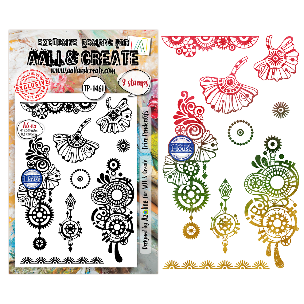 ***Pre-Order*** AALL And Create - A6 Stamp -  Frise Pendentifs - #1461