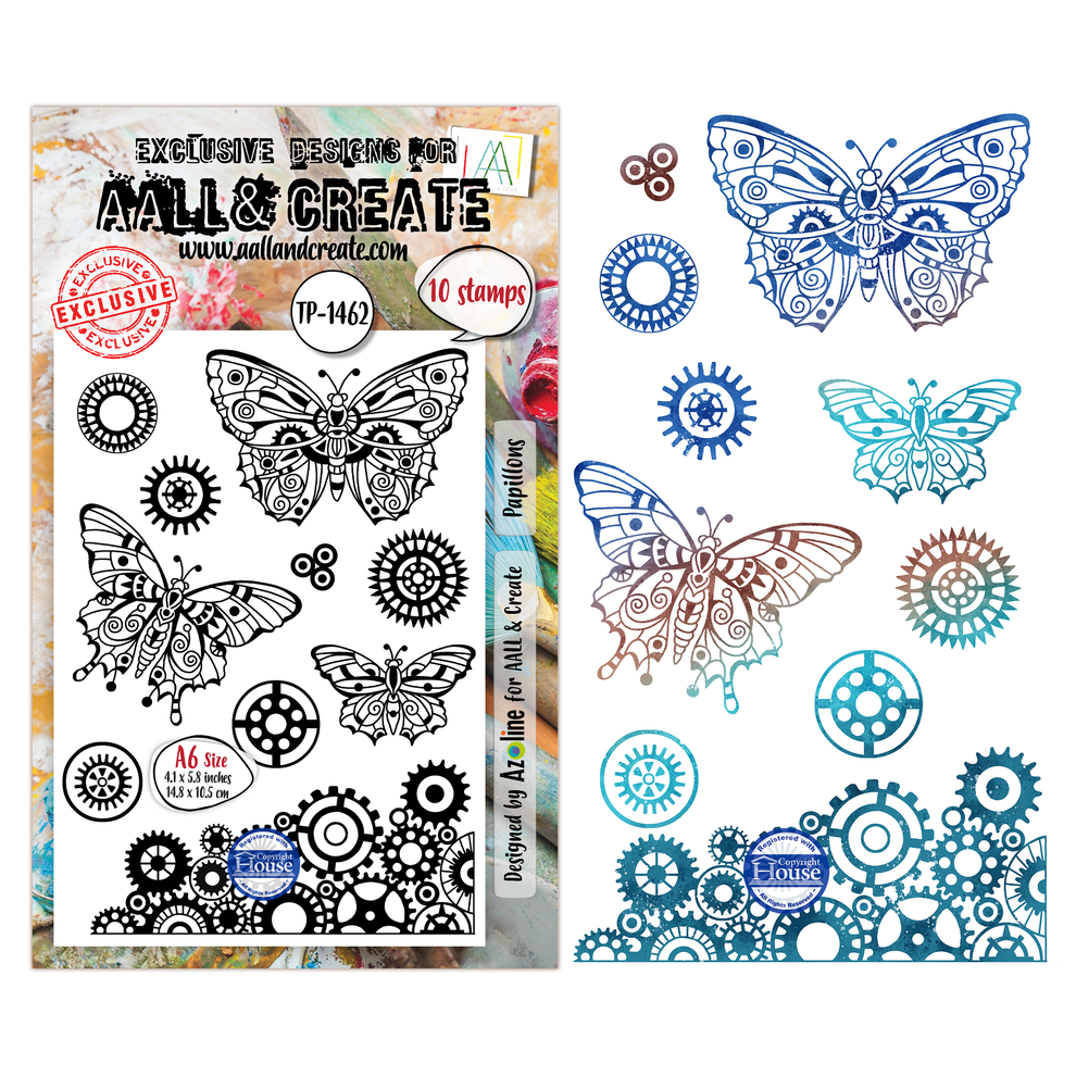 ***Pre-Order*** AALL And Create - A6 Stamp -  Papillons - #1462