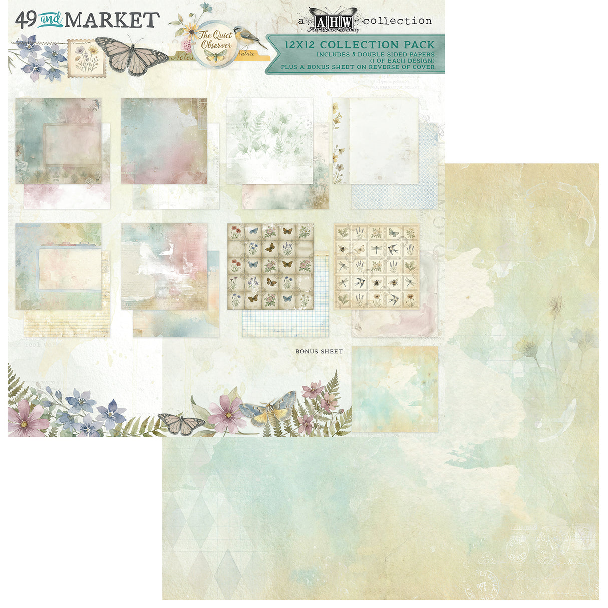 ***Pre-Order*** 49 And Market - The Quiet Observer - Collection Pack 12"X12"