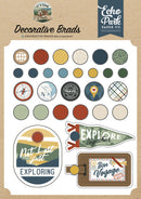 ***Pre-Order*** Echo Park - It's Time To Travel - Decorative Brads