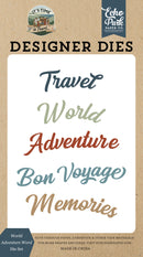***Pre-Order*** Echo Park - It's Time To Travel - Small Die Set - World Adventure Word