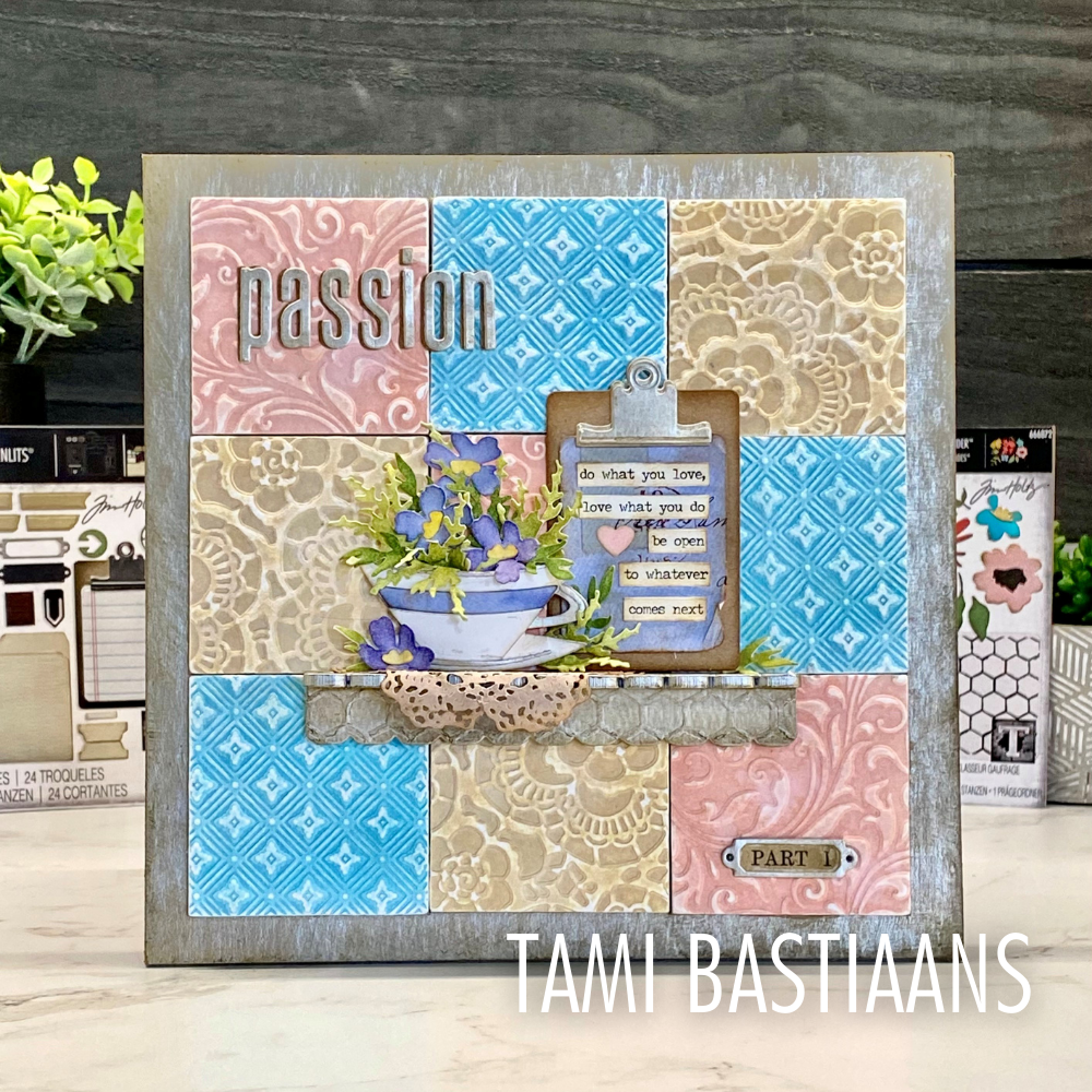 Sizzix - Multi Level Textured Impressions Embossing Folder Vault Flourish by Tim Holtz