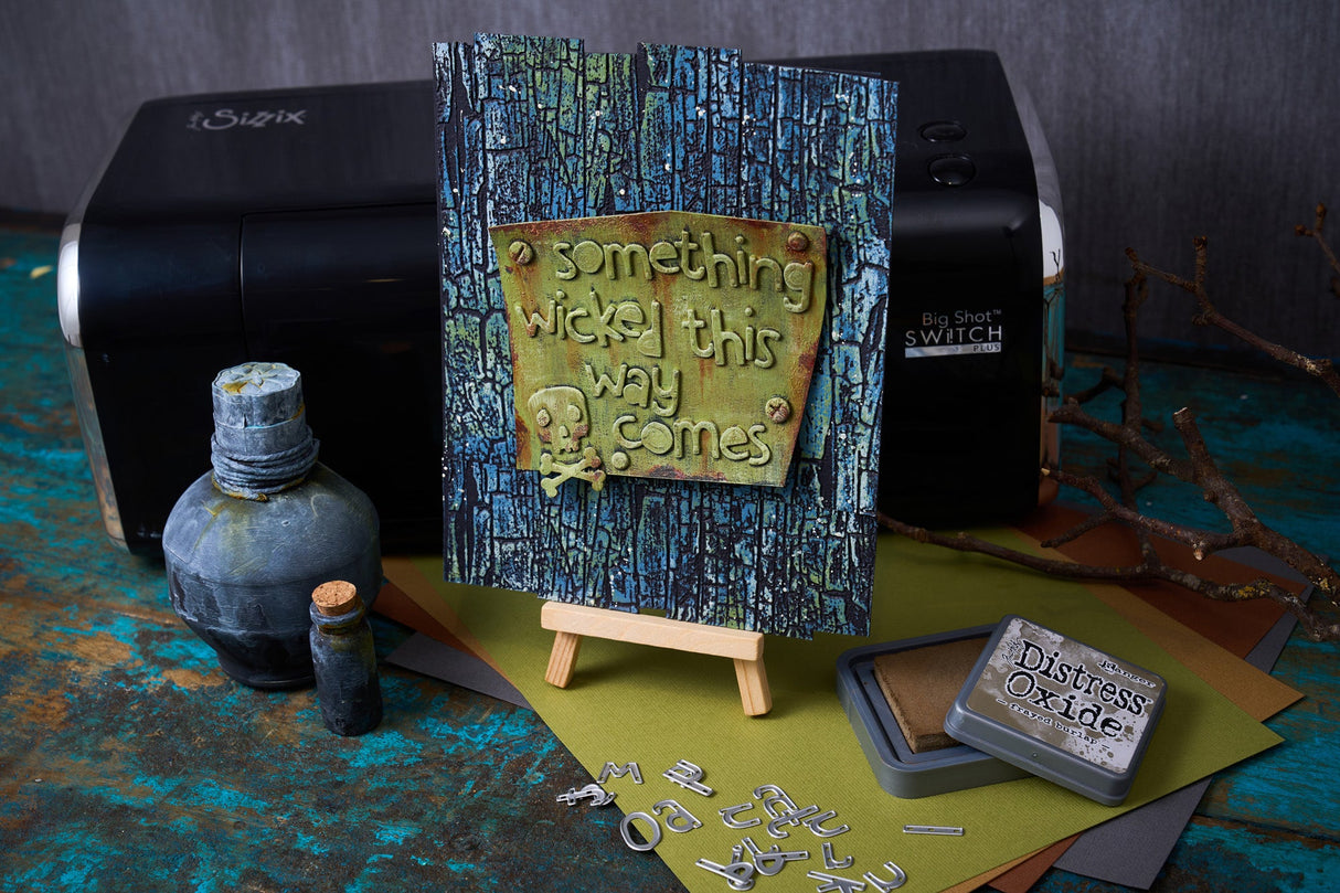 Sizzix - 3D Texture Fades A5 Embossing Folder By Tim Holtz - Cracked
