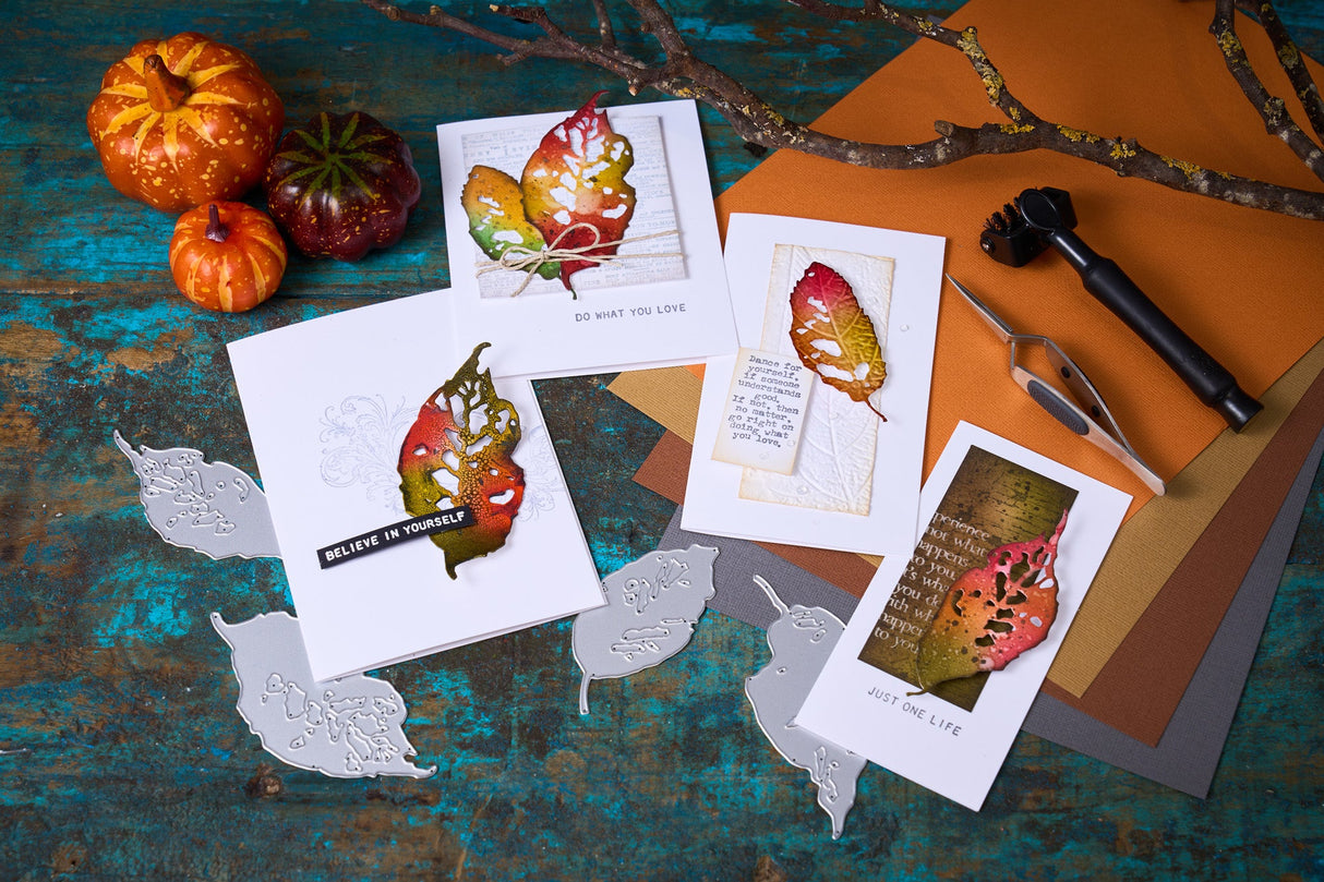 Sizzix - Thinlits Die Set 5PK Leaf Fragments by Tim Holtz