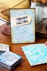 Sizzix - Multi Level Textured Impressions Embossing Folder Vault Airmail by Tim Holtz