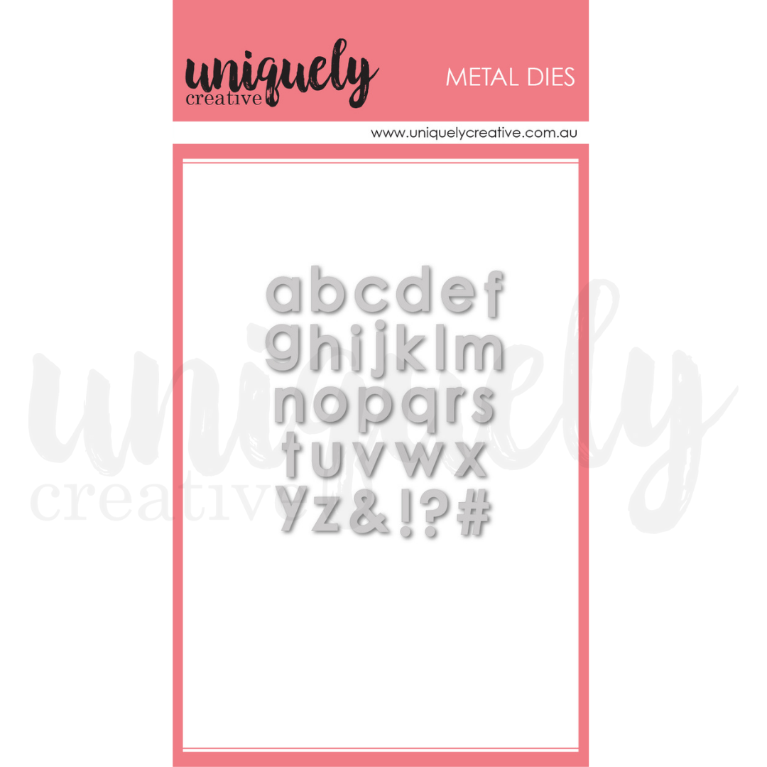 Uniquely Creative - Die - Tiny Lowercase Alpha Die