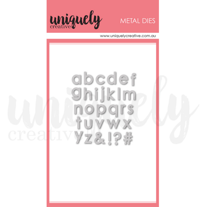 Uniquely Creative - Die - Tiny Lowercase Alpha Die