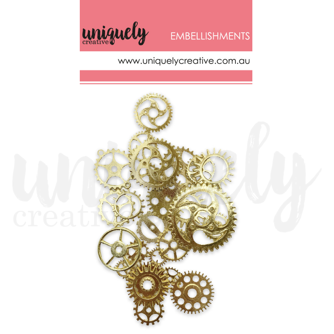 Uniquely Creative - Gold Metal Cogs