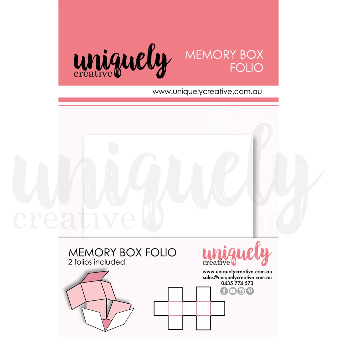 Uniquely Creative - Memory Box Folio - White