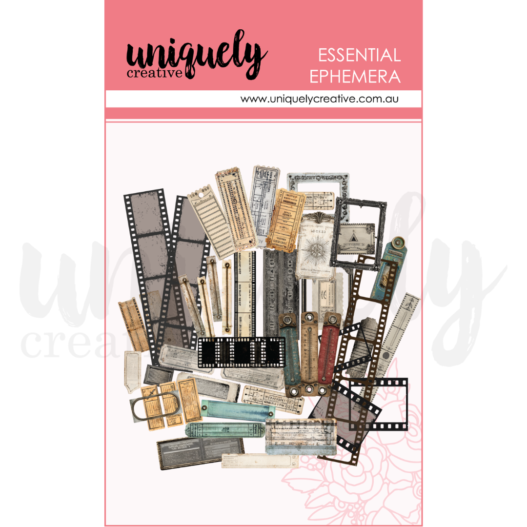 Uniquely Creative - Acetate Rustic Ephemera