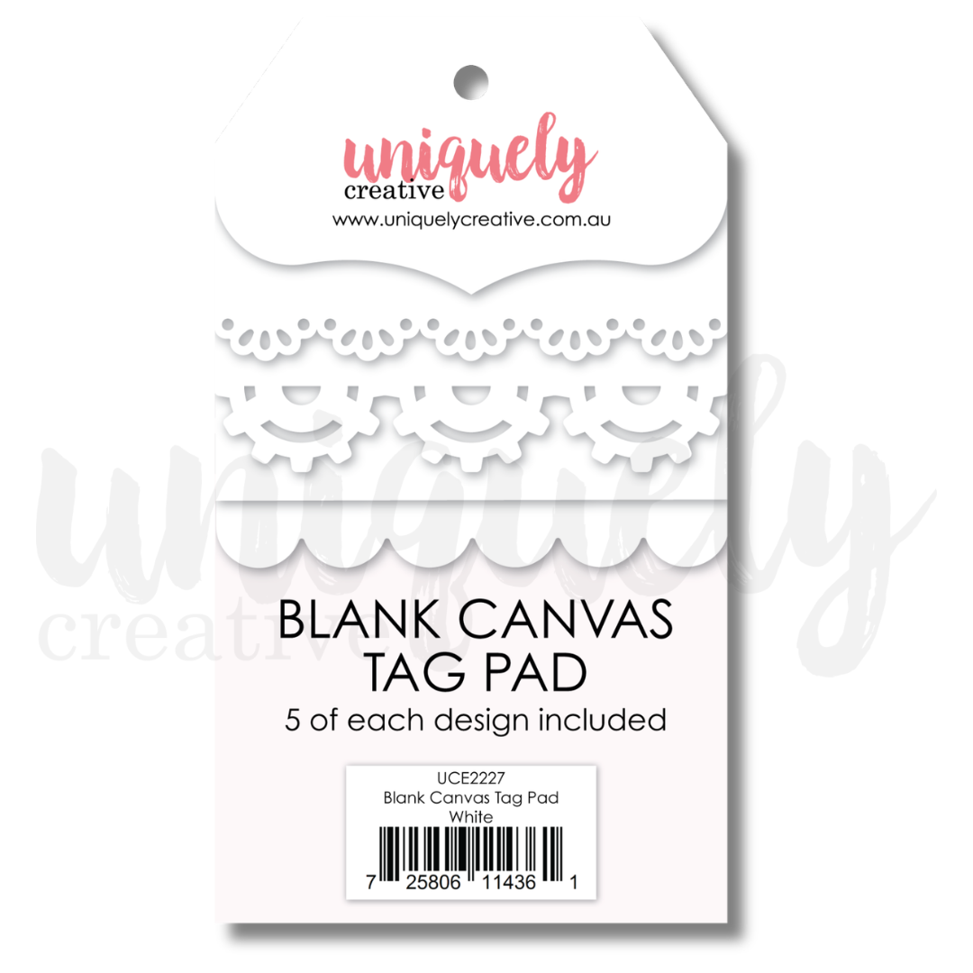 Uniquely Creative - Blank Canvas Tag Pad - White