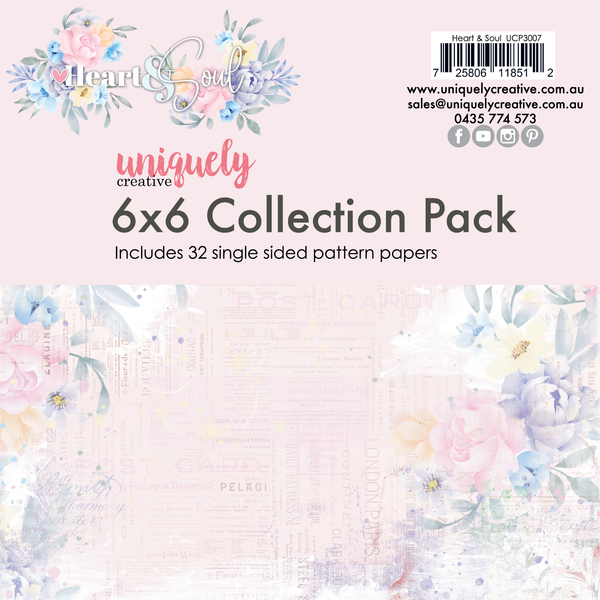 Uniquely Creative - Heart & Soul - 6 x 6 Collection Pack