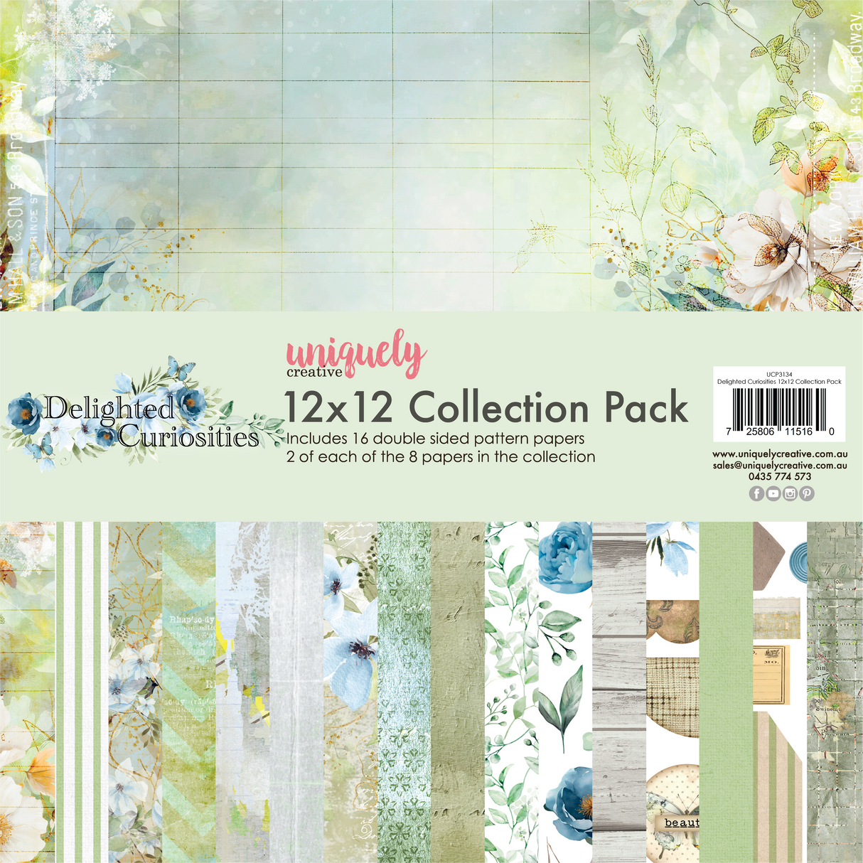 Uniquely Creative - Delighted Curiosities - 12 x 12 Collection Pack