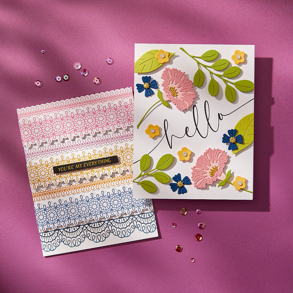 Spellbinders - Vivid Blooms Etched Dies